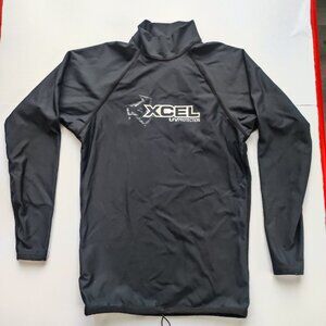 Xcel rashguard UV protection UPF 50+ black kids unisex XS